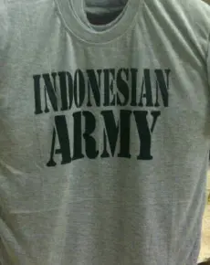 Kaos Indonesian Army Abu